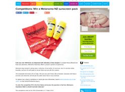 Win a Melanoma NZ sunscreen pack