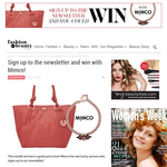 Win a Mimco Venetian Choker in Rose Gold (RRP $199) and Mimco Supernatural Tote in Mars Red (RRP $399).
