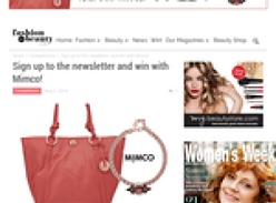 Win a Mimco Venetian Choker in Rose Gold (RRP $199) and Mimco Supernatural Tote in Mars Red (RRP $399).
