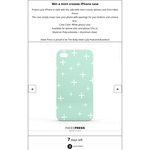 Win a mint crosses iPhone case