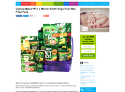 Win a Mother Earth Vege Fruit Bite Prize Pack
