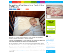Win a Natures Sway Toddler Pillow and Pillowslip