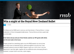 Win a night at the Royal New Zealand Ballet