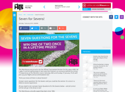 Win a once in a lifetime sevens experience
