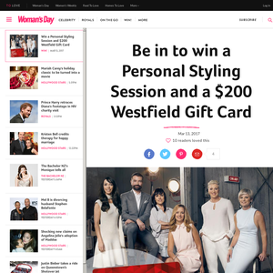Win a Personal Styling Session and a $200 Westfield Gift Card