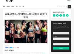 Win A Pink - Yes Pink Treadmill