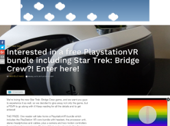 Win a PlaystationVR Bundle & Star Trek: Bridge Crew