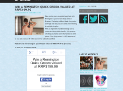 Win a Remington Quick Groom