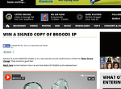 Win a Signed copy of Broods EP
