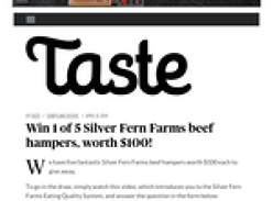 Win a Silver Fern Farms beef hampers worth $100 