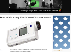 Win a Sony FDR-X1000v Action Camera
