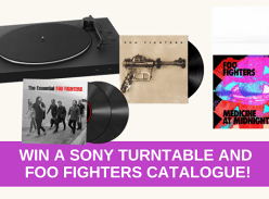 Win a Sony Turntable and the Foo Fighters Catalogue on Vinyl