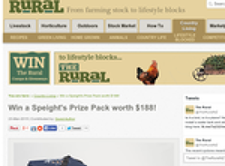 Win a Speight's Prize Pack worth $188!