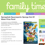 Win a Spongebob Squarepants: Sponge Out Of Water Prize Pack!