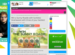 Win a Sunny Roadie with Sunbites Grainwaves with three of your besties