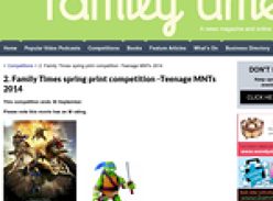 Win a Teenage Mutant Ninja Turtles movie prize pack