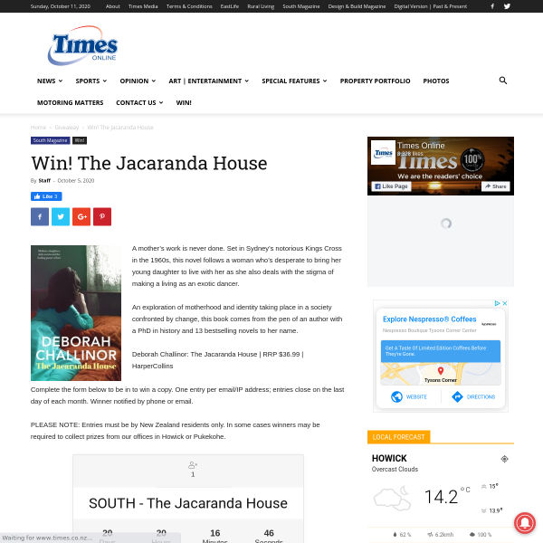 Win a The Jacaranda House