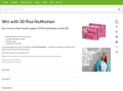 Win a three-month supply of 30 Plus NuWoman