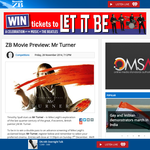Win a Ticket to Mr Turner 