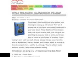 Win a Treasure Island Book Pillow