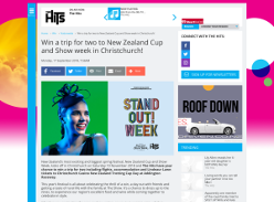 Win a trip for two to New Zealand Cup and Show week in Christchurch