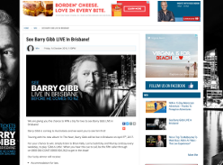 Win a trip for two to see Barry Gibb Live in Brisbane