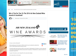 Win A Trip For Two To The 2016 Air New Zealand Wine Awards In Auckland