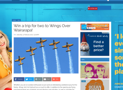 Win a trip for two to Wings Over Wairarapa