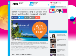 Win a trip to Double Tree Resort by Hilton Fiji Sonaisali Island