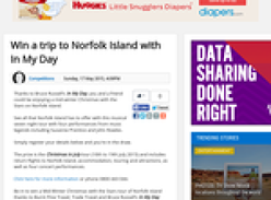 Win a trip to Norfolk Island with In My Day