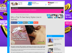 Win a Trip To See Harry Styles Live in Sydney