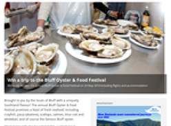 Win a trip to the Bluff Oyster & Food Festival