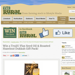 Win a Tru2U Flax Seed Oil & Roasted Hazelnut Dukkah Gift Pack!