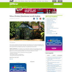 Win a Trulux Glasshouse worth $3899