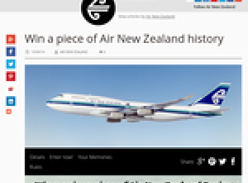 Win a unique piece of Air New Zealand Boeing 747 history