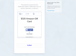 Win a US$320 Amazon GiftCard