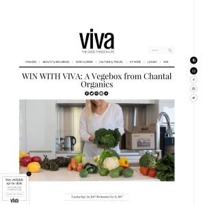 Win A Vegebox from Chantal Organics