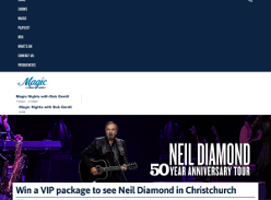 Win a VIP Package to see Neil Diamond in Christchurch