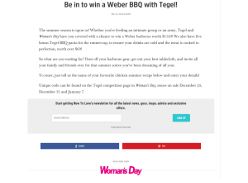 Win a Weber BBQ with Tegel
