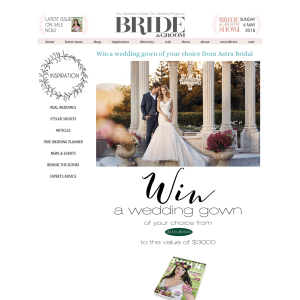 Win a wedding gown of your choice from Astra Bridal