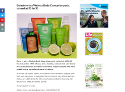 Win a Weleda Body Care Prize Pack