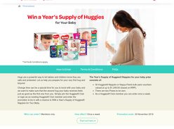 Win a Year’s Supply of Huggies