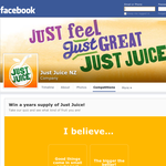Win a years supply of Just Juice!