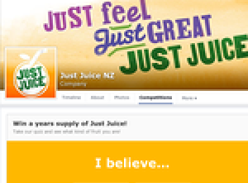 Win a years supply of Just Juice!