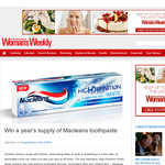 Win a year's supply of Macleans toothpaste