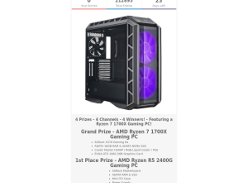 Win an AMD Ryzen 7 1700X Gaming PC or 1 of 3 Other Prizes