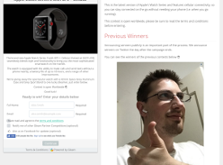 Win an Apple Watch Series 3 (GPS + Cellular)