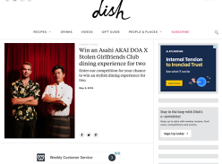 Win an Asahi AKAI DOA X Stolen Girlfriends Club dining experience for two
