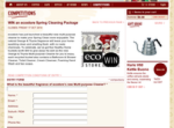 Win an ecostore Spring Cleaning Package