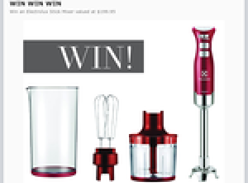 Win an Electrolux Turbo Pro Stick Mixer valued at $199.95 